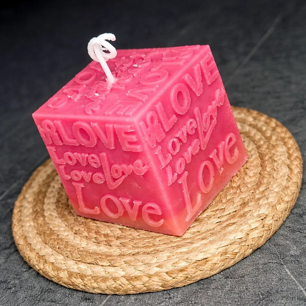 Vela artesanal romántica