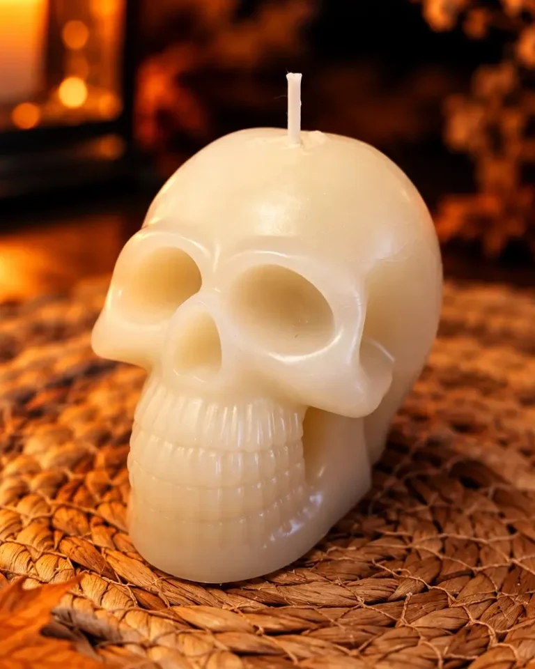 vela artesanal calavera mediana
